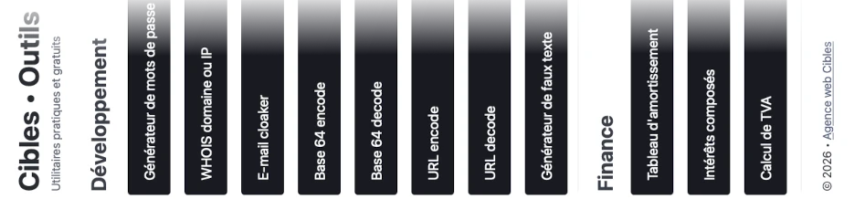 Des outils à votre disposition